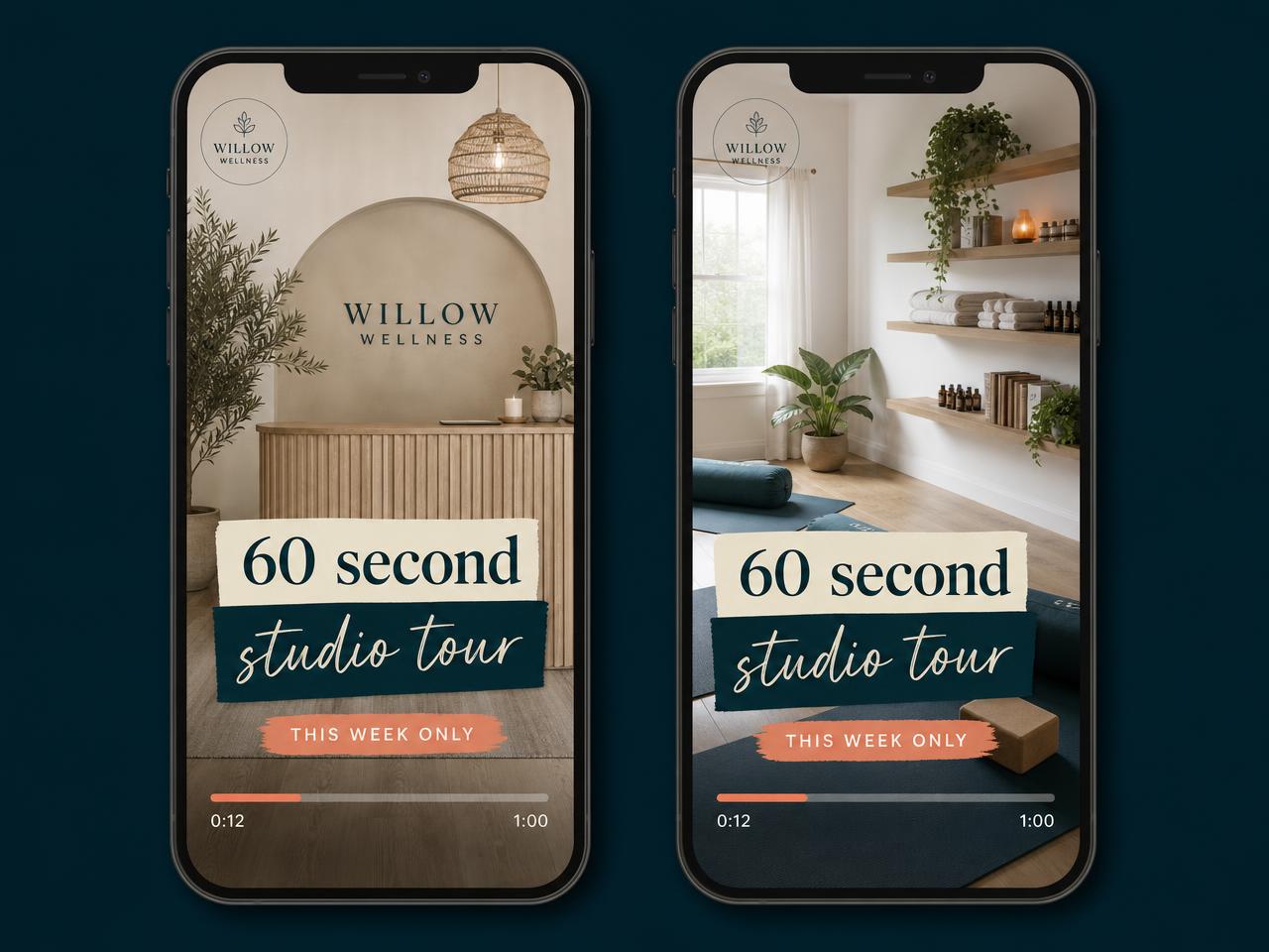 Short videos and reels — created on brand inside Alive24