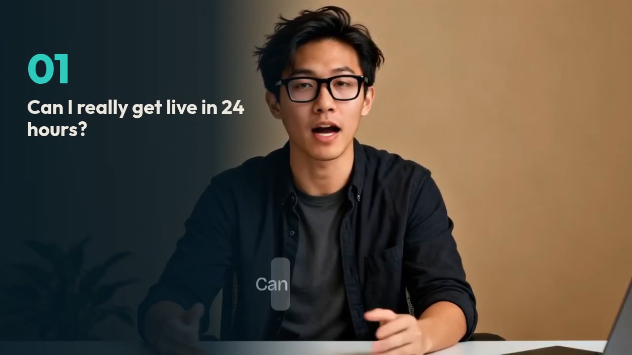 The 7 questions you are probably asking — presenter on camera