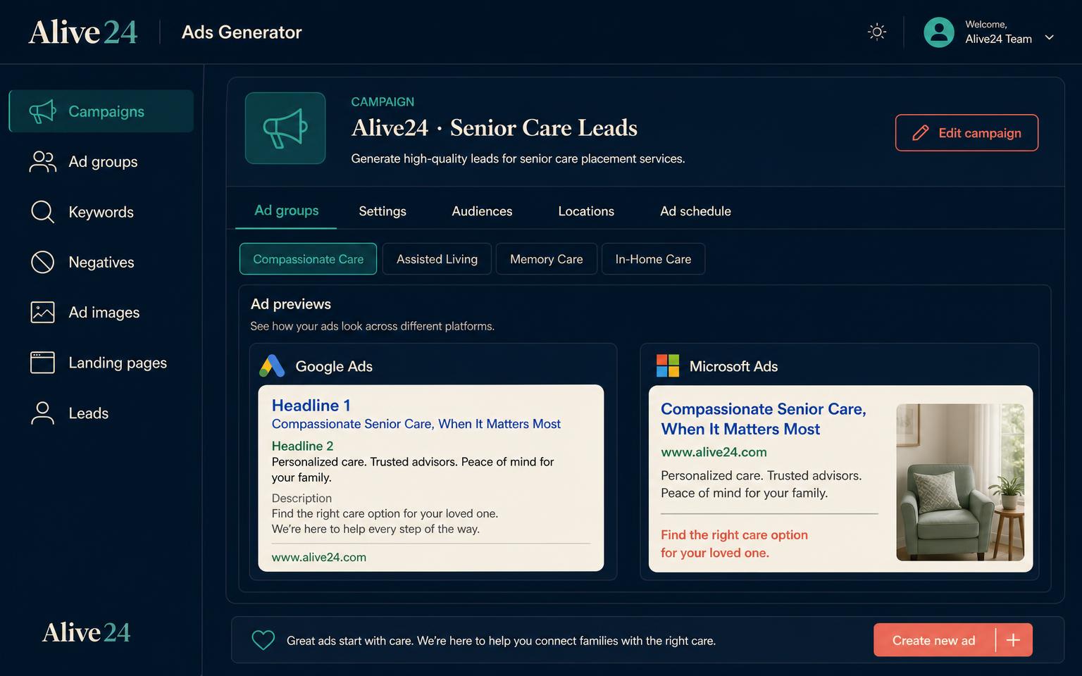 The real Alive24 Ads Generator