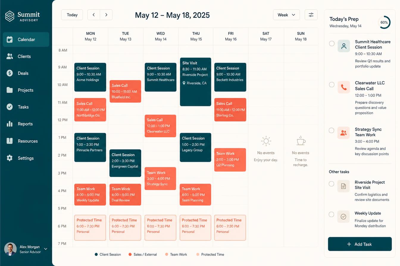 One calendar for the whole business