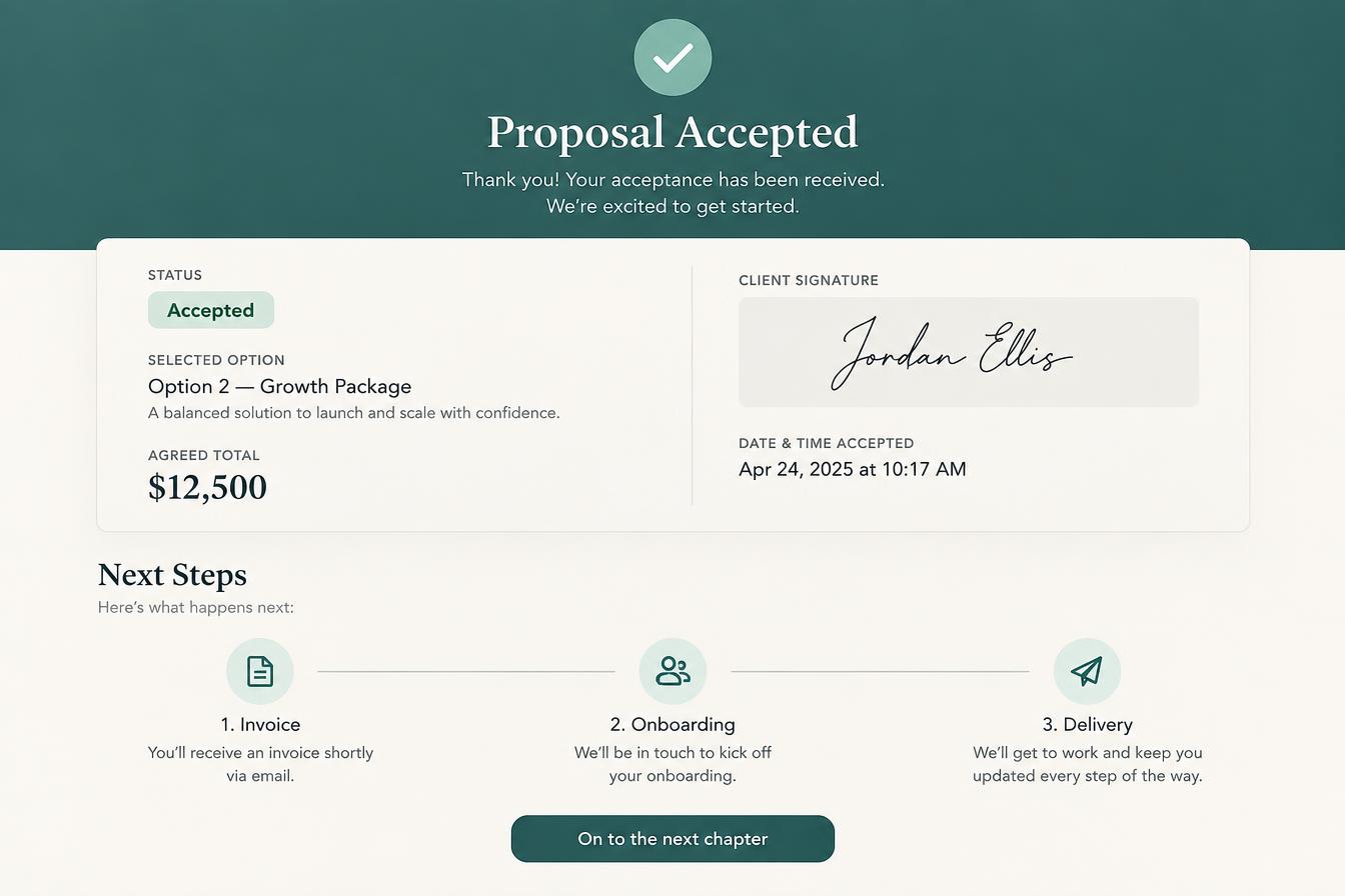 The document stays with the sale