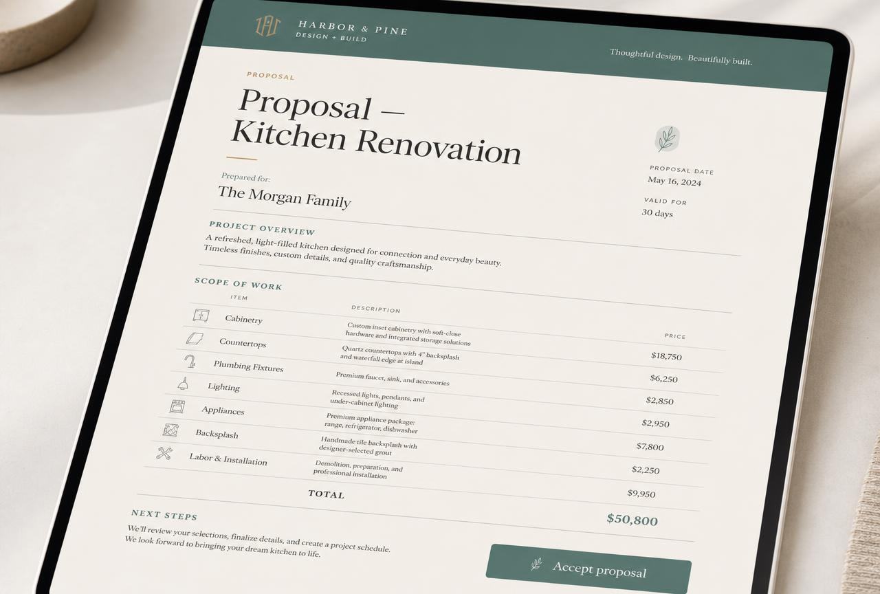 Stunning proposals from a few voice prompts