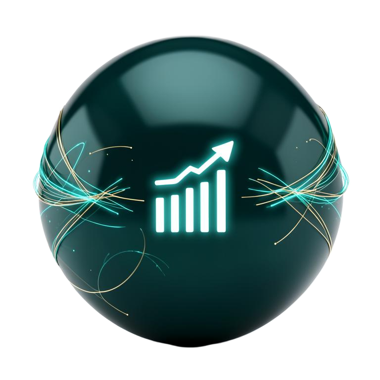 Competitor research — glowing search orb