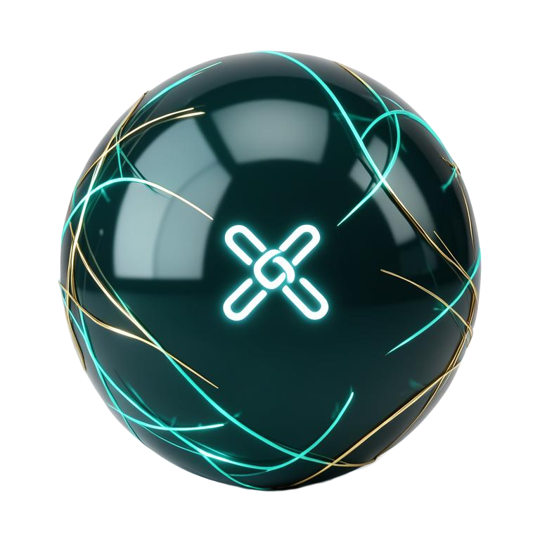 Internal links — glowing search orb