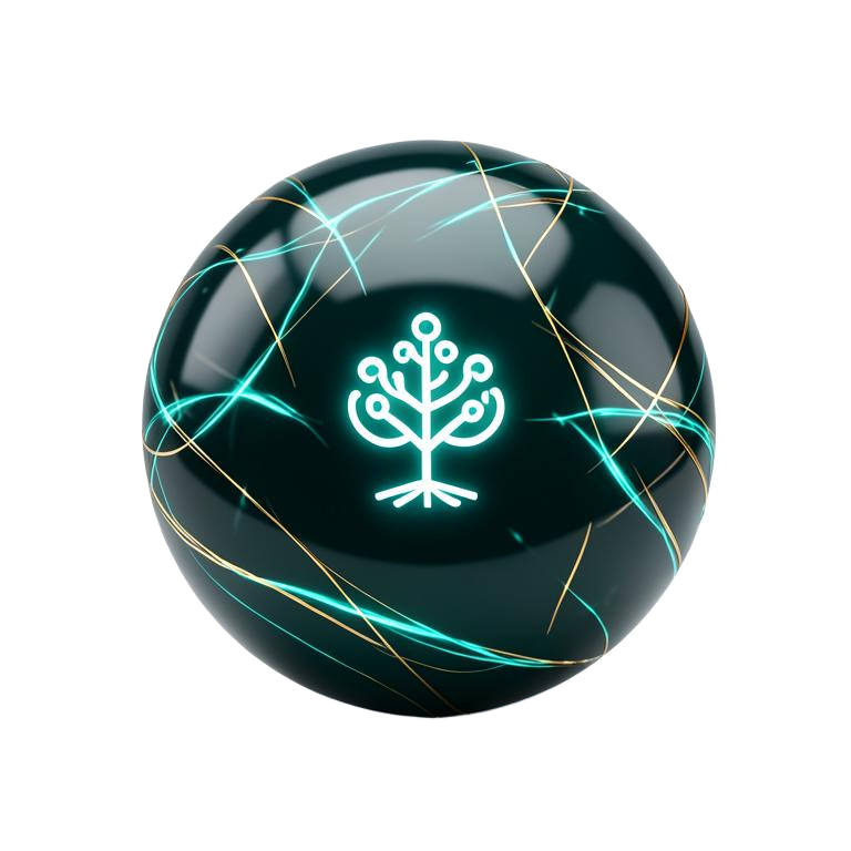 Page mapping — glowing search orb