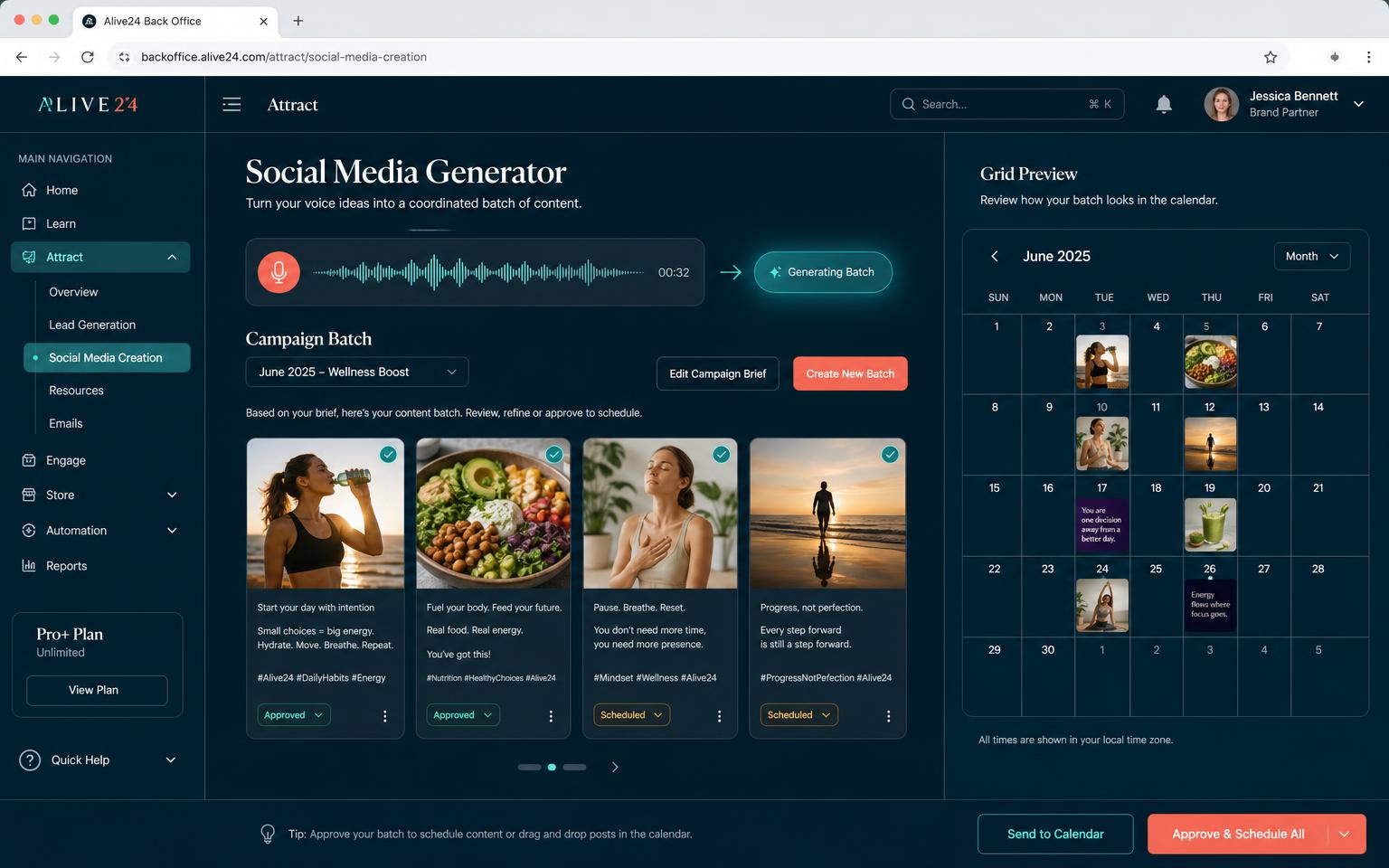 The real Alive24 Social Media Generator